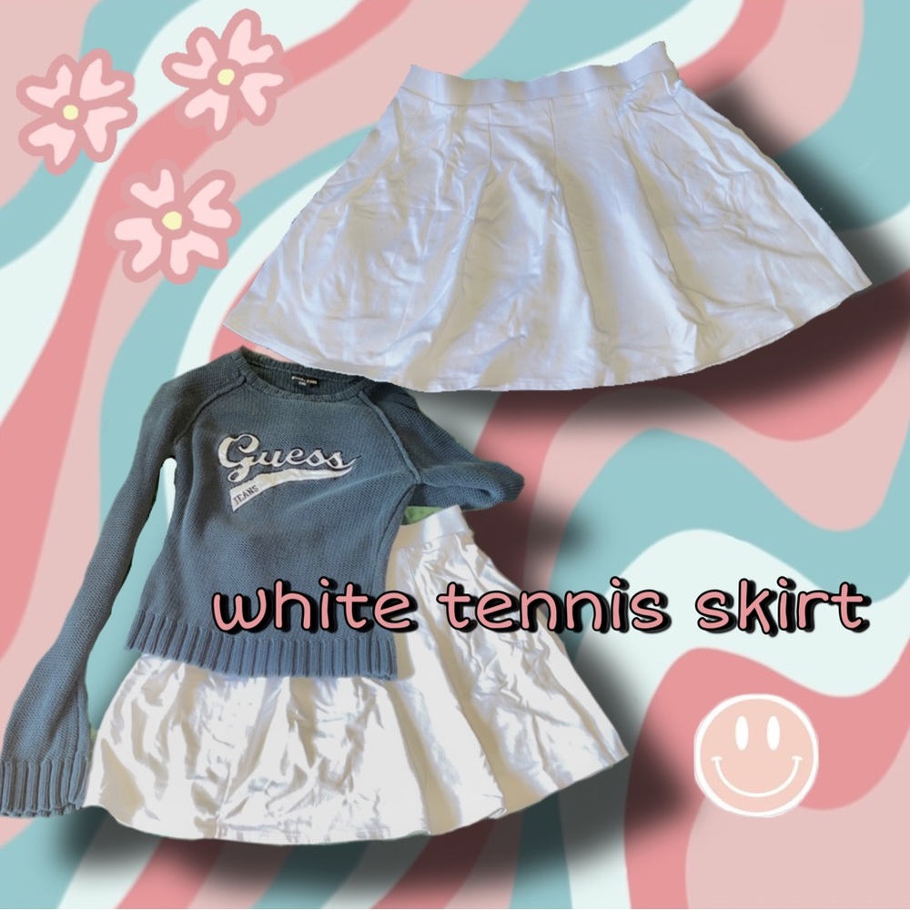 wild fable white tennis skirt